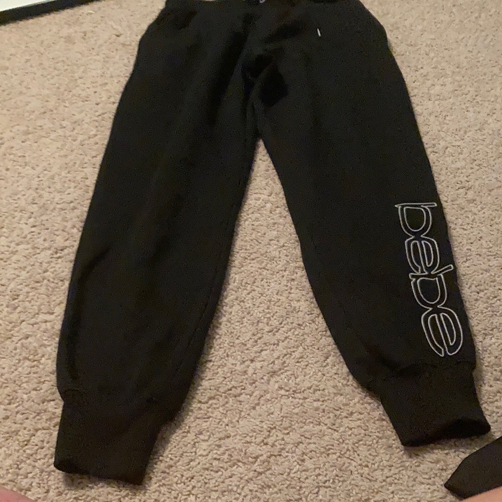 bebe Black sweatpants size medium